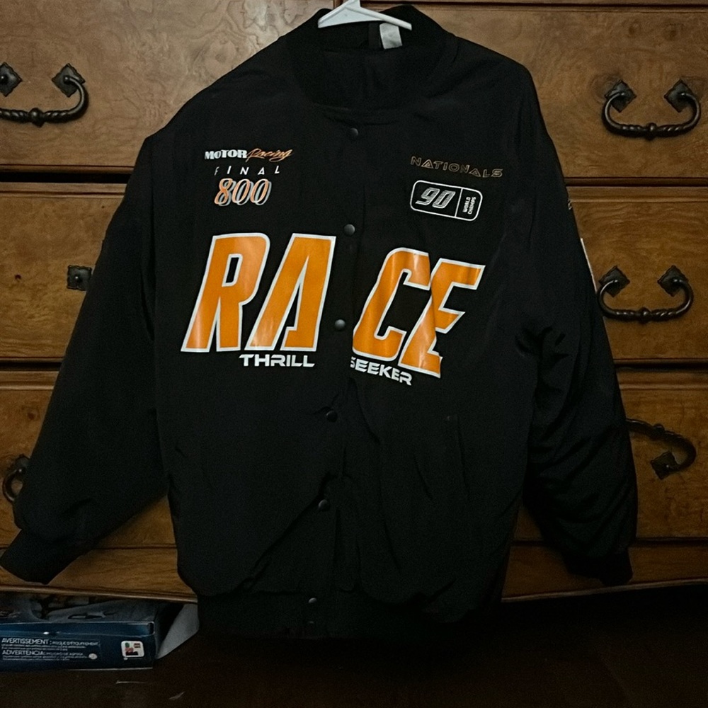 Black Bomber Racing Jacket